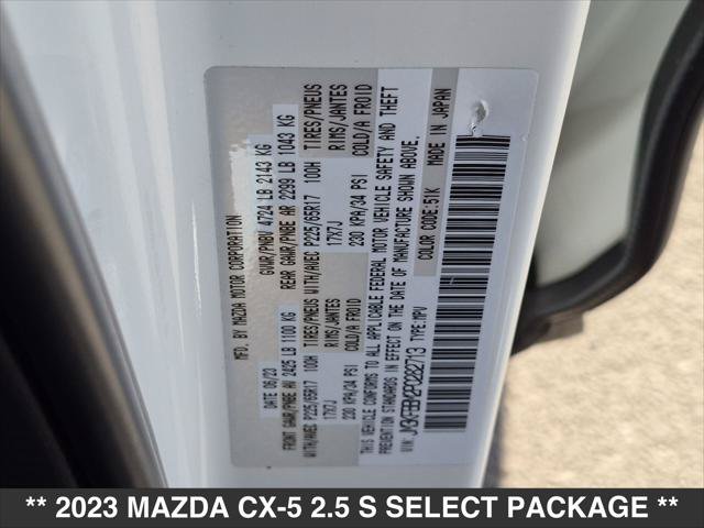 Certified 2023 MAZDA CX-5 AWD 2.5 S w/ Select Package image 23