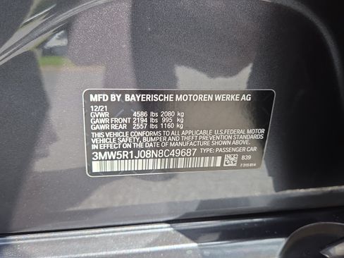 Used 2022 BMW 330i Sedan w/ Driving Assistance Package RWD image 39