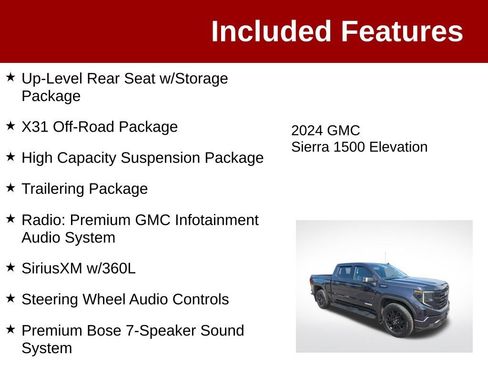 Used 2024 GMC Sierra 1500 Elevation w/ Elevation Premium Package AWD/4WD image 4