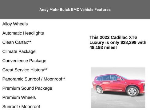 Used 2022 Cadillac XT6 Luxury FWD image 8