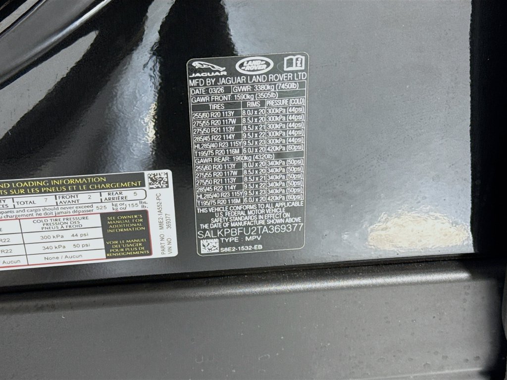 New 2026 Land Rover Range Rover Long Wheelbase SE AWD/4WD image 32