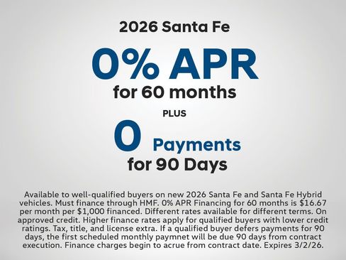 New 2026 Hyundai Santa Fe SEL image 3