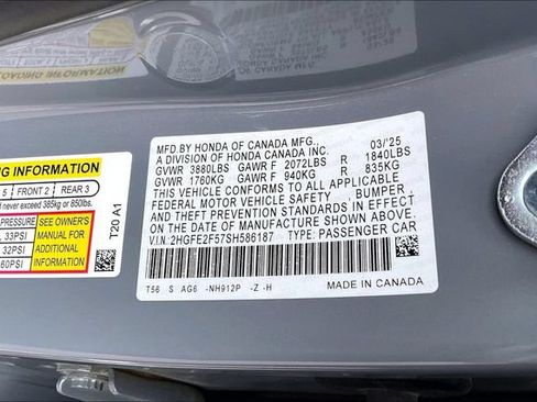 Used 2025 Honda Civic Sport image 33