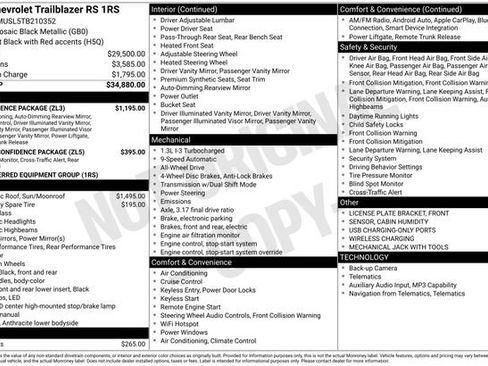 New 2026 Chevrolet TrailBlazer RS w/ Convenience Package AWD/4WD image 25