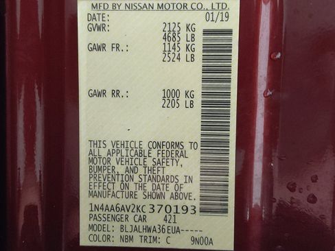 Used 2019 Nissan Maxima Platinum image 33