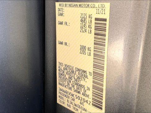 Used 2022 Nissan Maxima SV w/ Floor Mat Group image 33