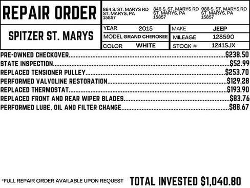 Used 2015 Jeep Grand Cherokee Altitude image 2