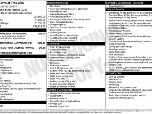 Used 2025 Chevrolet Trax RS w/ Driver Confidence Package FWD image 39