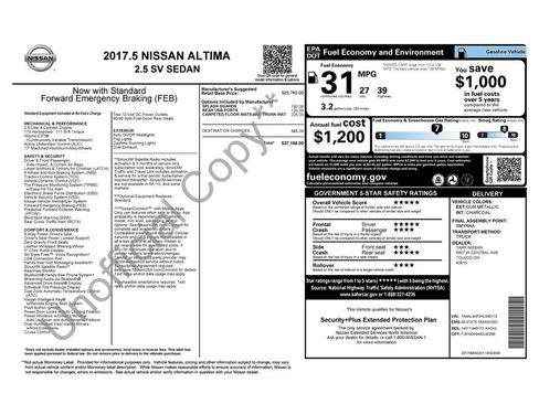 Used 2017 Nissan Altima 2.5 SV image 3