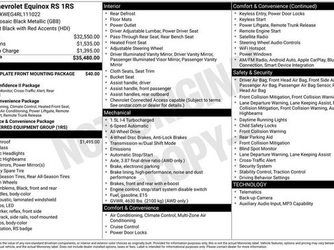 Used 2024 Chevrolet Equinox RS AWD/4WD image 5