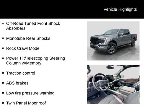 Certified 2023 Ford F150 Lariat w/ Equipment Group 502A High image 31