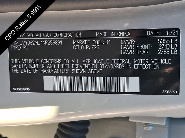 Certified 2022 Volvo S90 B6 Inscription w/ Advanced Package AWD/4WD image 29
