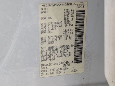 Used 2019 Nissan Titan SL AWD/4WD image 26