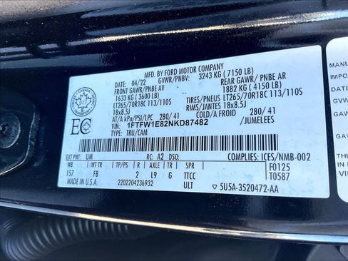 Used 2022 Ford F150 XLT w/ Equipment Group 302A High image 36