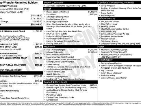 Used 2019 Jeep Wrangler Unlimited Rubicon image 4