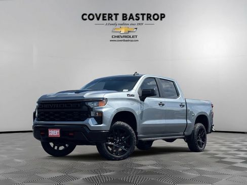 Certified 2023 Chevrolet Silverado 1500 Custom Trail Boss w/ LPO, Dark Essentials Package AWD/4WD image 1