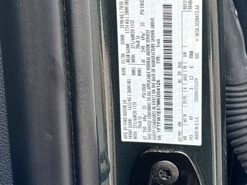 Used 2021 Ford F150 Lariat w/ Equipment Group 502A High AWD/4WD image 35