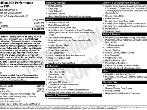 Used 2012 Cadillac SRX Performance image 43