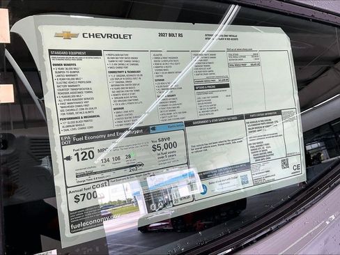 New 2027 Chevrolet Bolt RS FWD image 16