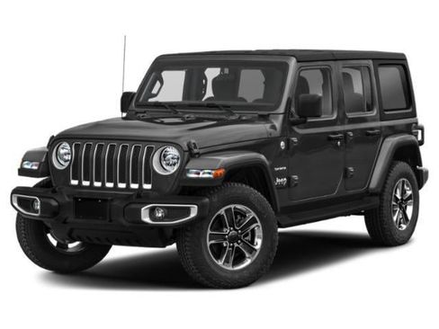 Used 2023 Jeep Wrangler Unlimited Sahara w/ LED Lighting Group image 1