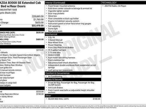 Used 2004 MAZDA B-Series Pickup SE w/ Convenience Pkg image 2