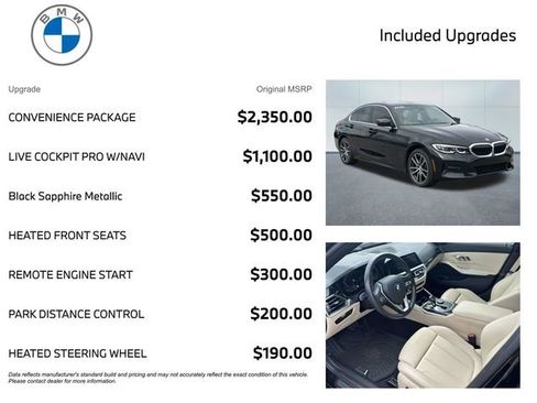 Used 2020 BMW 330i xDrive Sedan w/ Convenience Package image 3