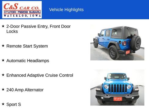 Used 2024 Jeep Wrangler Unlimited Sport AWD/4WD image 19