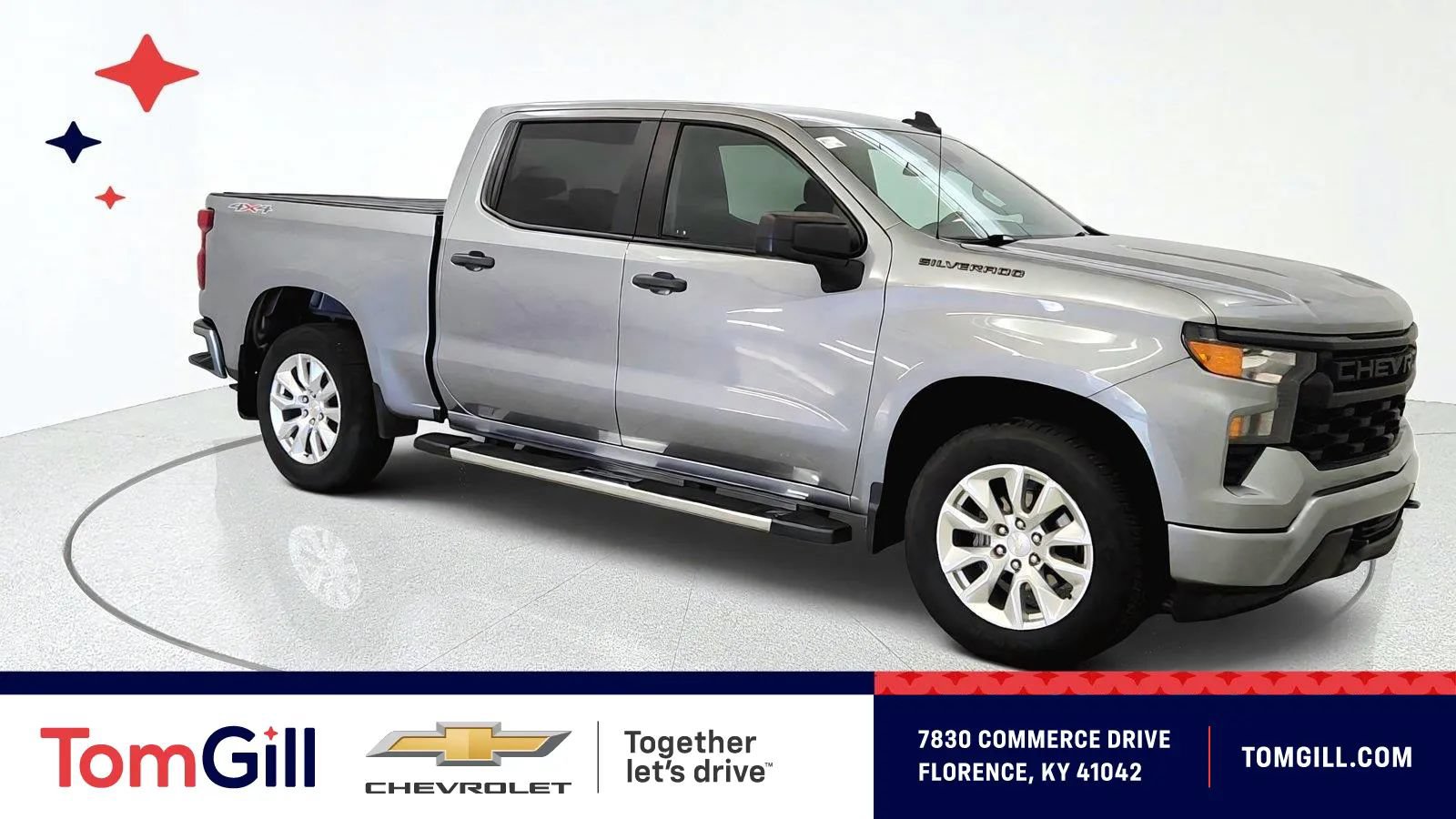Used 2023 Chevrolet Silverado 1500 Custom w/ LPO, Dark Essentials Package AWD/4WD image 1