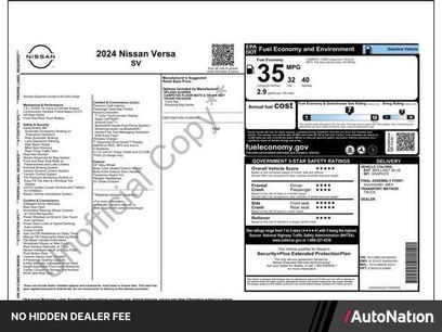 Used 2024 Nissan Versa SV w/ Trunk Package