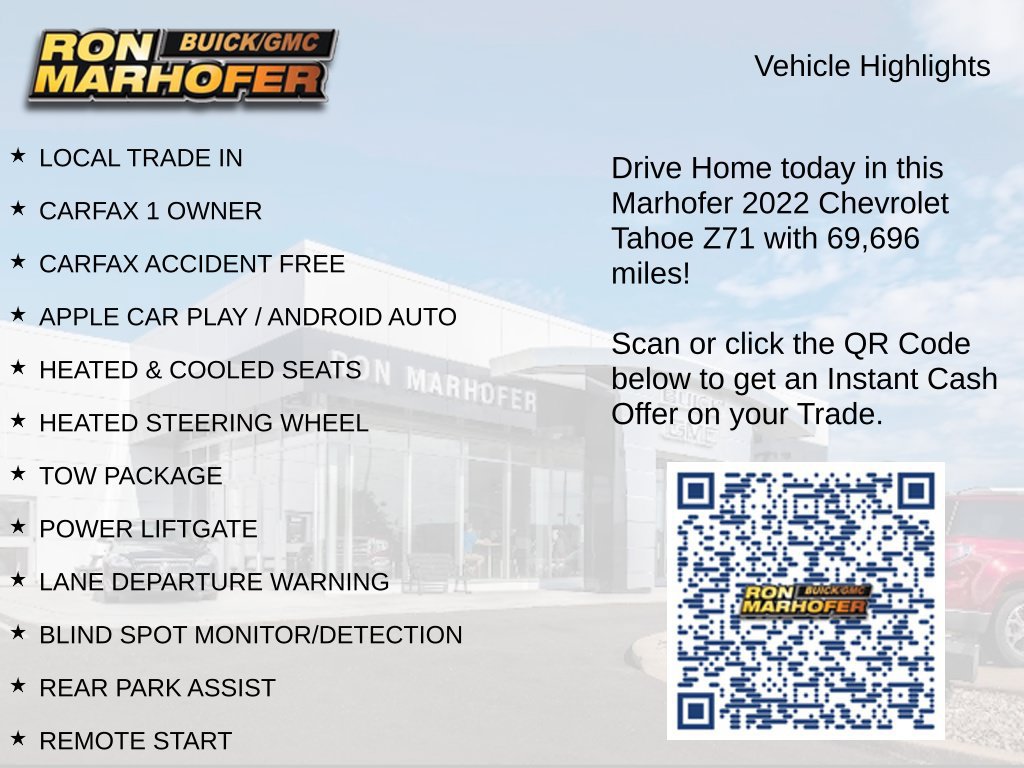 Used 2022 Chevrolet Tahoe Z71 AWD/4WD image 15