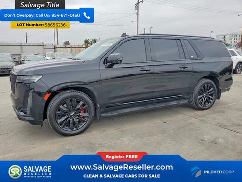 Used 2021 Cadillac Escalade ESV Sport Platinum w/ Heavy-Duty Trailer Package AWD/4WD image 1