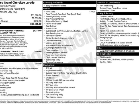 Used 2008 Jeep Grand Cherokee Laredo AWD/4WD image 18