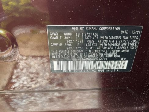 Used 2024 Subaru Ascent Touring AWD/4WD image 15