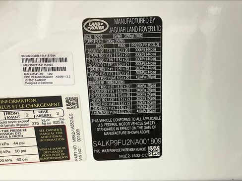 Used 2022 Land Rover Range Rover SE image 63