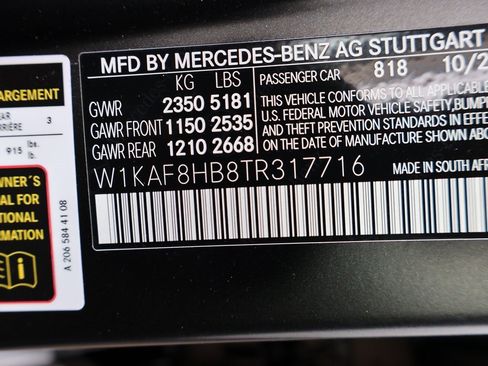 New 2026 Mercedes-Benz C 43 AMG 4MATIC Sedan image 45