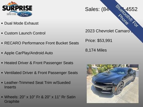 Used 2023 Chevrolet Camaro SS RWD image 22