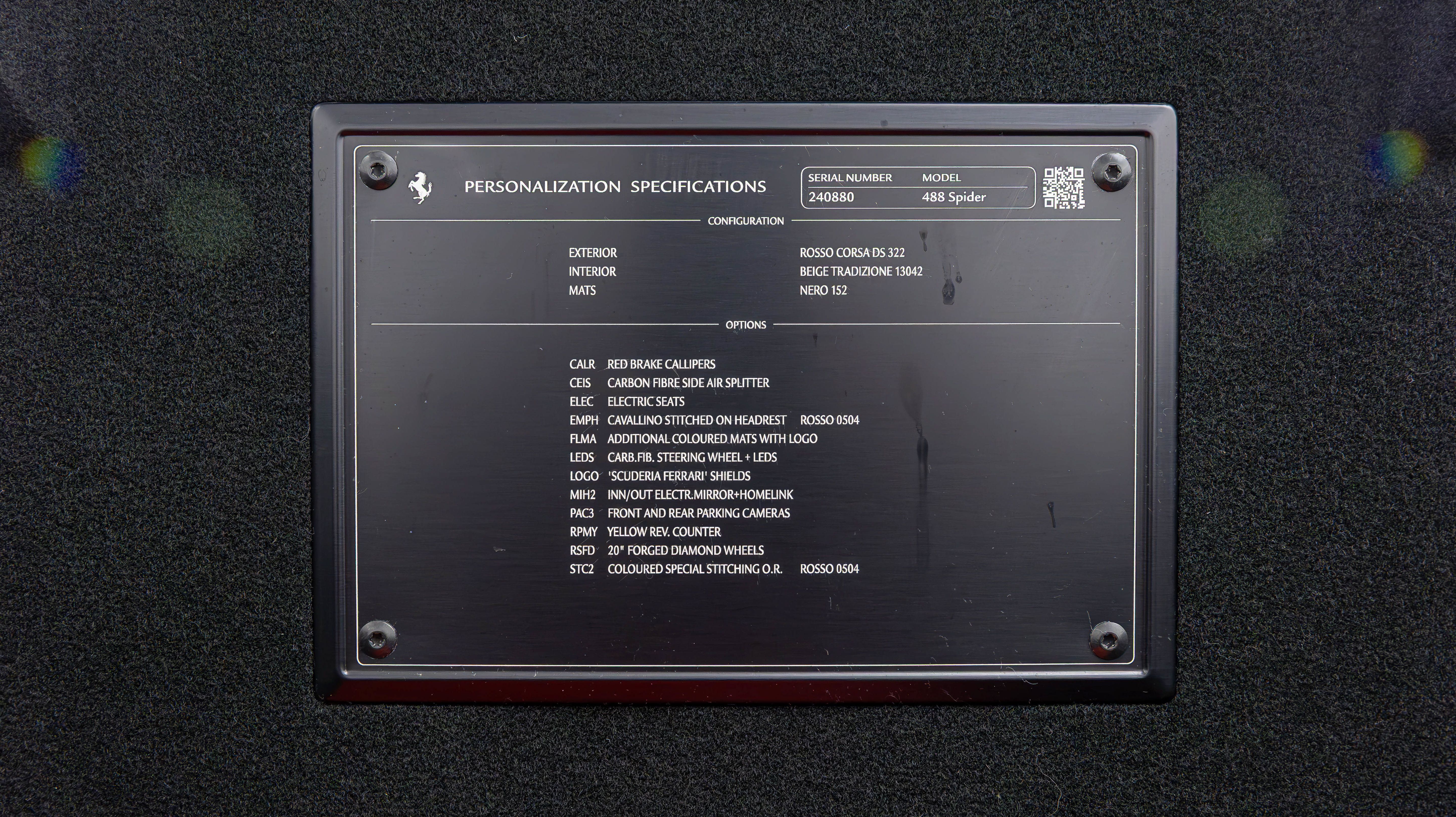 Certified 2019 Ferrari 488 Spider RWD image 45