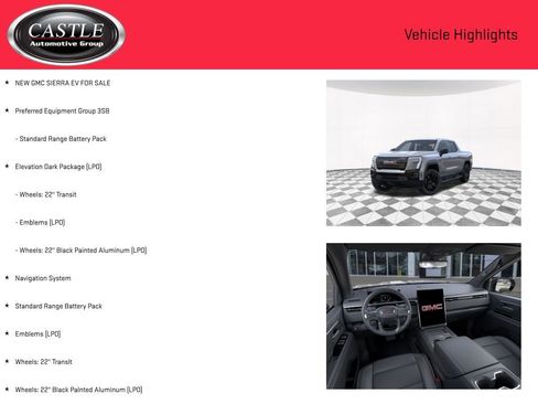 New 2026 GMC Sierra EV Elevation w/ LPO, Elevation Dark Package image 3