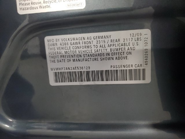 Used 2010 Volkswagen CC Luxury FWD image 31