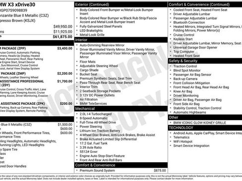 Used 2025 BMW X3 xDrive30i w/ Premium Package image 38