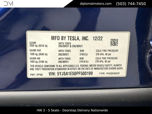 Used 2023 Tesla Model S image 40