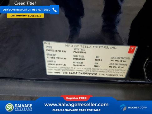 Used 2013 Tesla Model S RWD image 16