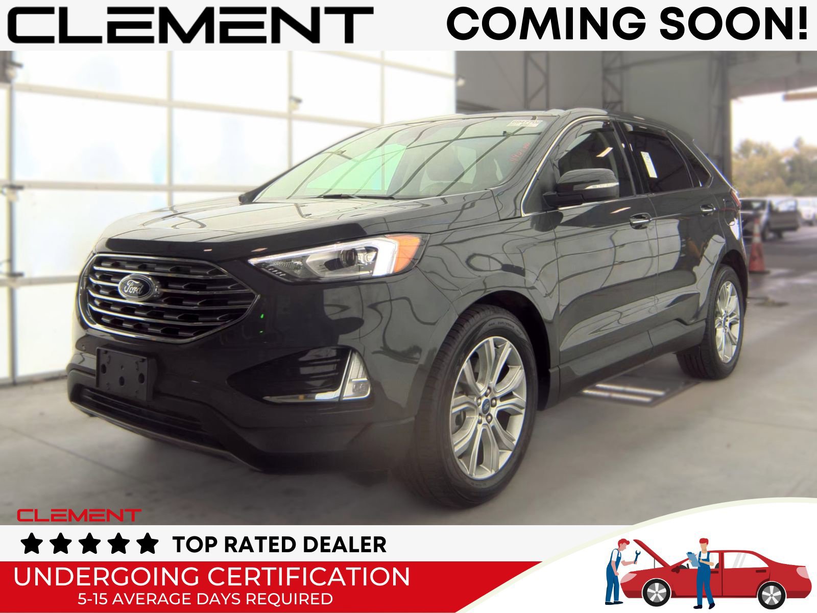 Used 2021 Ford Edge Titanium w/ Cargo Accessory Package FWD image 1