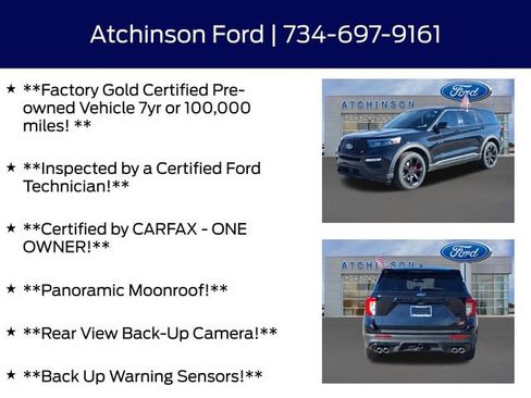 Certified 2022 Ford Explorer ST w/ Equipment Group 401A image 4
