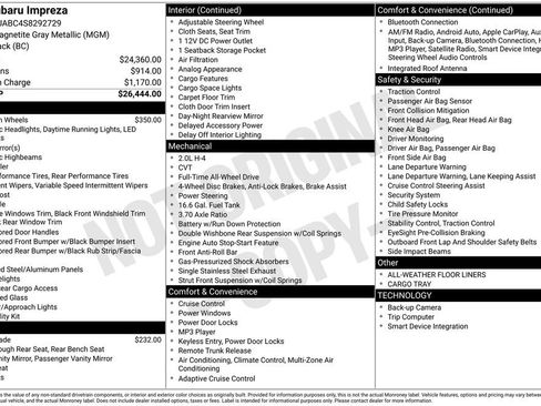 Certified 2025 Subaru Impreza 2.0i image 5