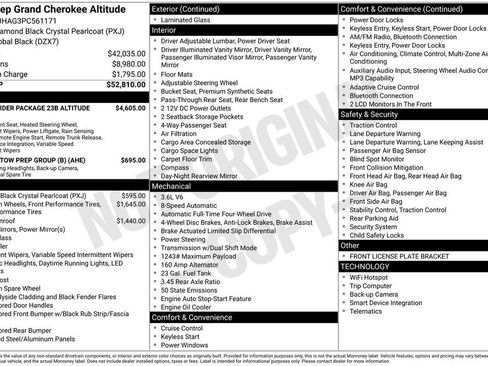 Used 2023 Jeep Grand Cherokee Altitude AWD/4WD image 29