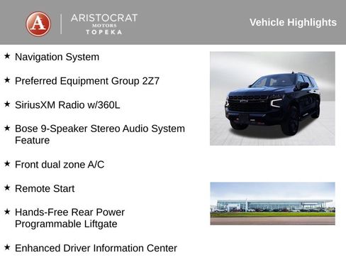 Used 2023 Chevrolet Tahoe Z71 AWD/4WD image 2