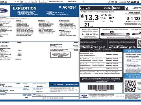 Used 2025 Ford Expedition Platinum w/ Driver's Package AWD/4WD image 5