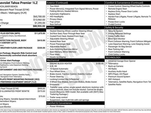 Used 2019 Chevrolet Tahoe Premier w/ Premier Plus Edition AWD/4WD image 2