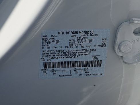 New 2026 Ford Explorer Platinum AWD/4WD image 16